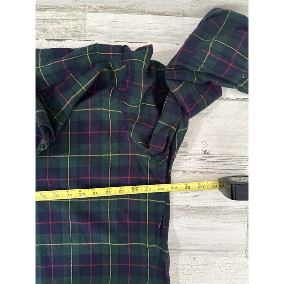 Ralph Lauren Shirt Mens Large Green Plaid Long Sleeve Button Down Vintage - Picture 6 of 7